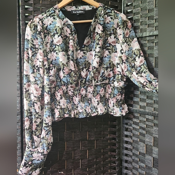 🌟2/40⭐️ Nwt En Saison  blouse - Picture 1 of 11